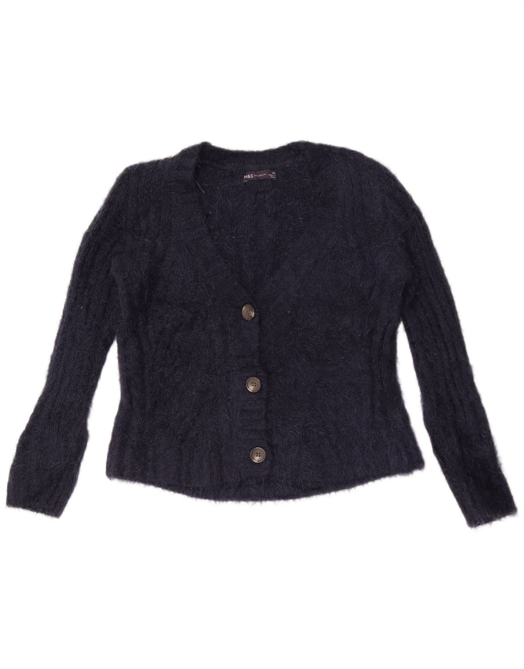 Marks & Spencer Suéter tipo cárdigan extragrande para mujer UK 6 XS Azul marino