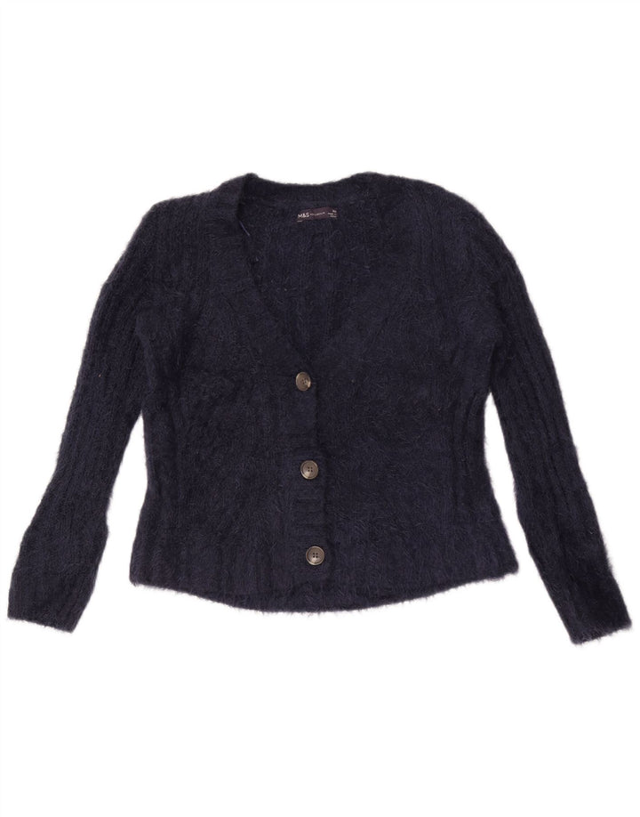 Marks & Spencer Suéter tipo cárdigan extragrande para mujer UK 6 XS Azul marino