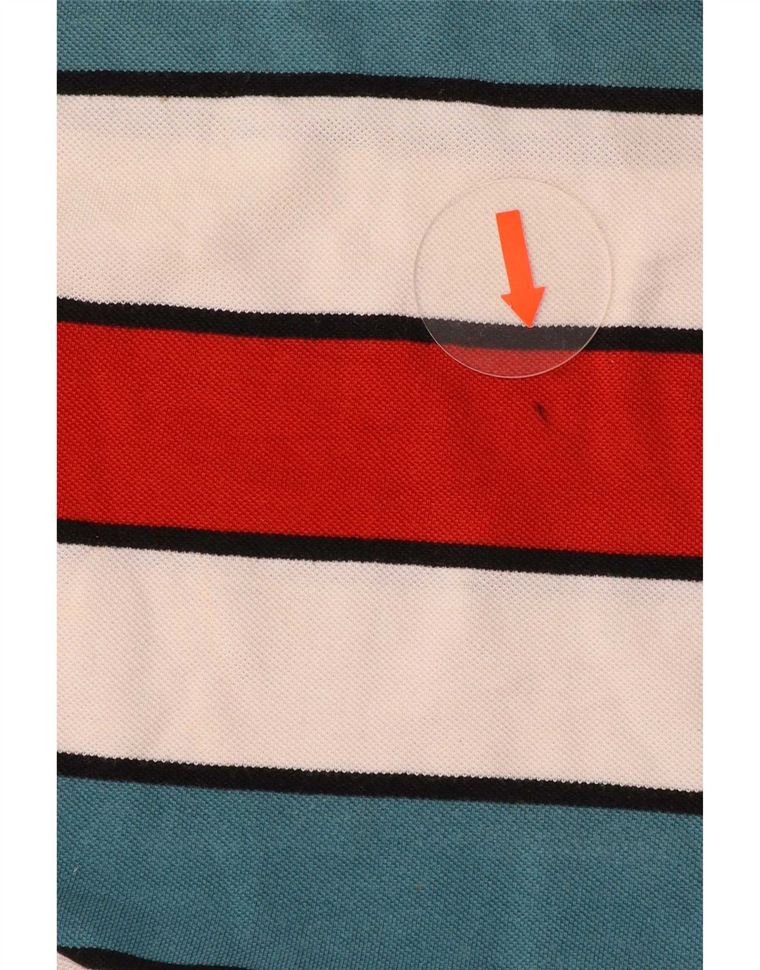 Polo Lacoste para hombre talla 4 mediano algodón a rayas multicolor