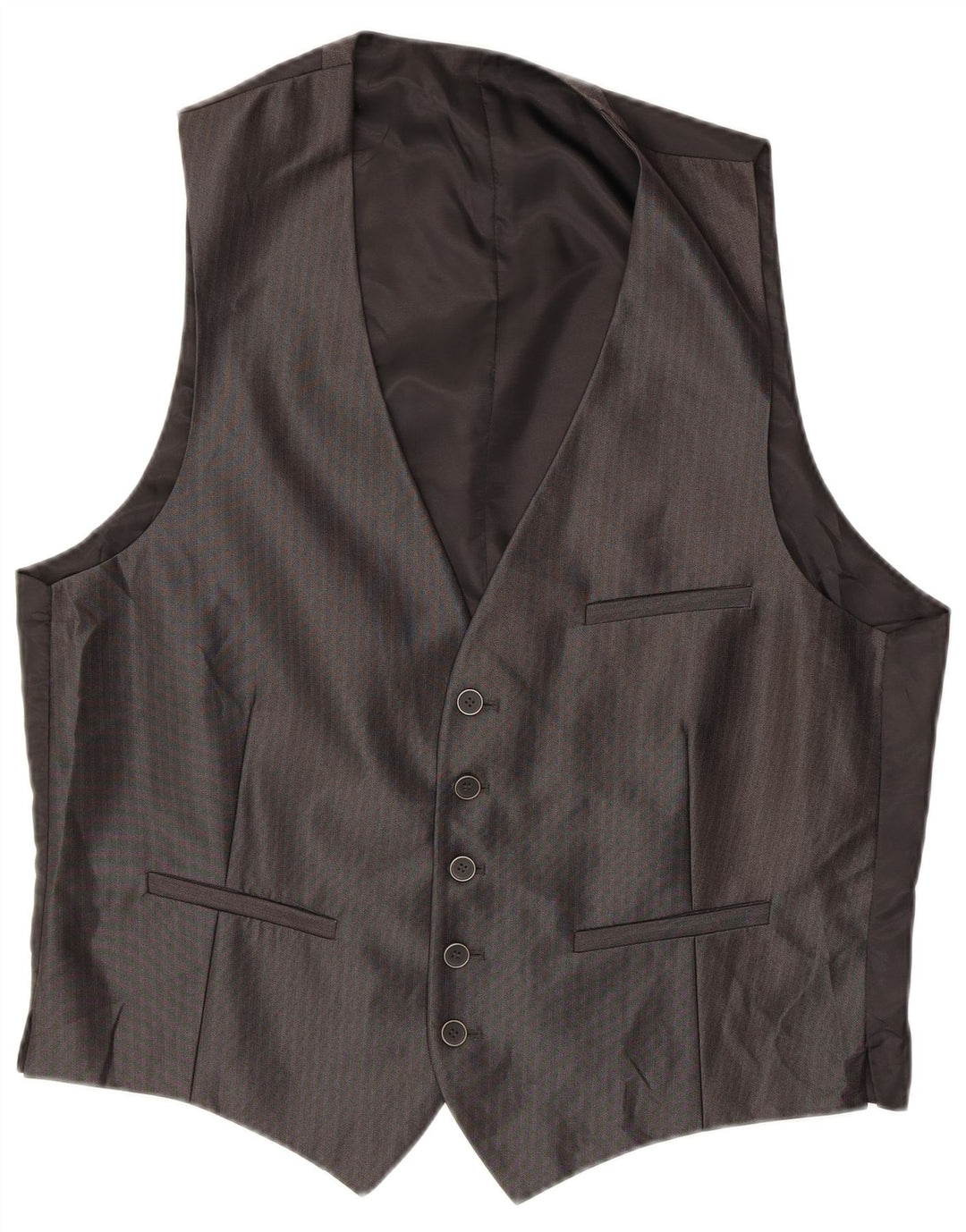 Angelo Litrico Traje de 3 piezas para hombre EU 54 2XL W38 L30 Gris Pinstripe Classic