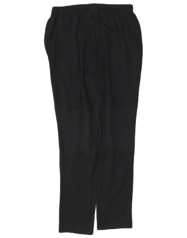 NIKE Mujer Dri Fit Chándal Pantalones UK 12 Mediano Negro Poliéster