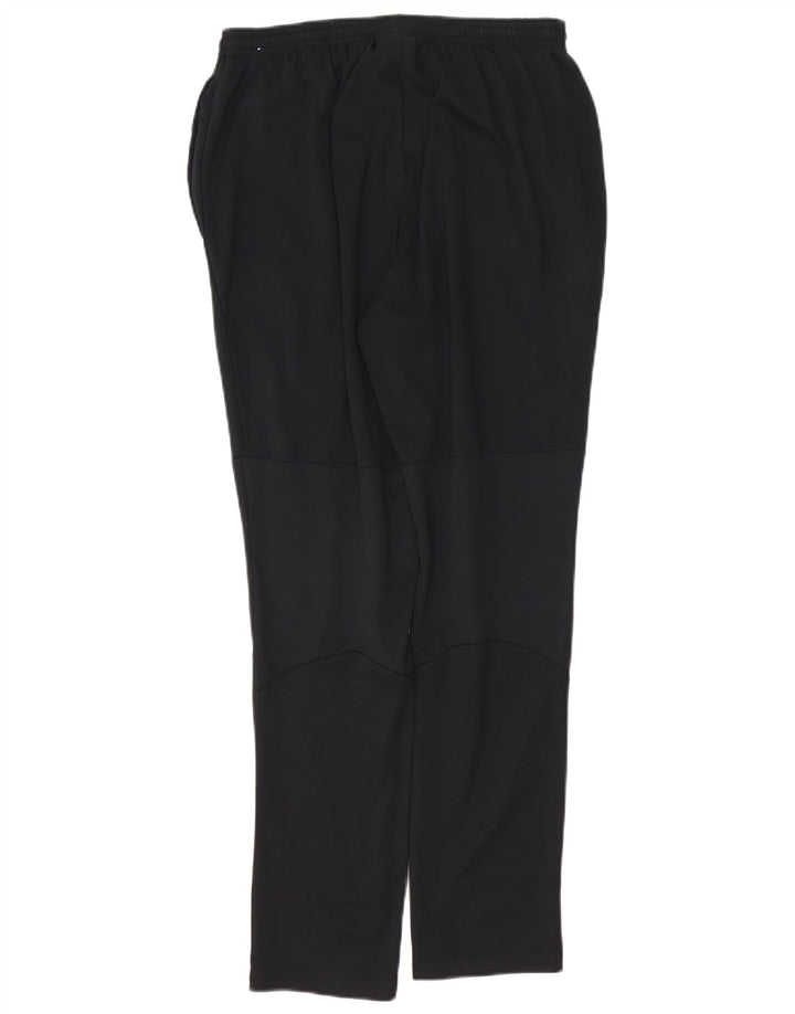 NIKE Mujer Dri Fit Chándal Pantalones UK 12 Mediano Negro Poliéster