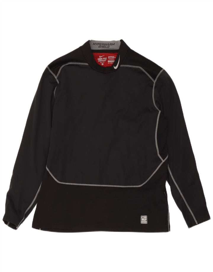 Nike Camiseta Dri Fit de manga larga para hombre XL Poliéster color negro