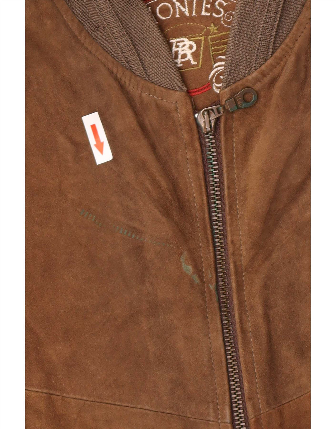 Montes Chaqueta bomber de ante para hombre EU 52 XL Cuero marrón