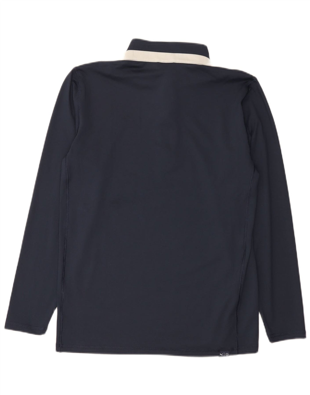 Puma Top con cuello con cremallera y manga larga para hombre Poliéster color azul marino medio