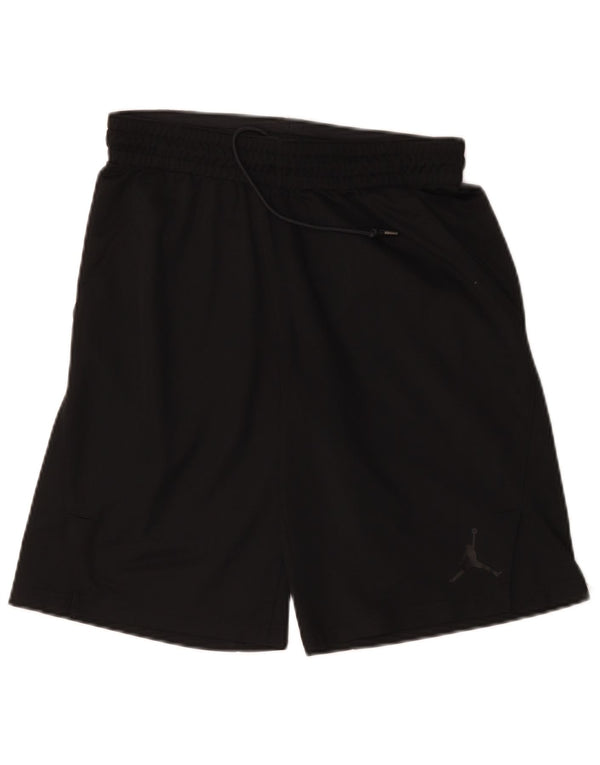 Jordan Pantalones cortos deportivos Dri Fit Graphic para hombre Poliéster negro mediano