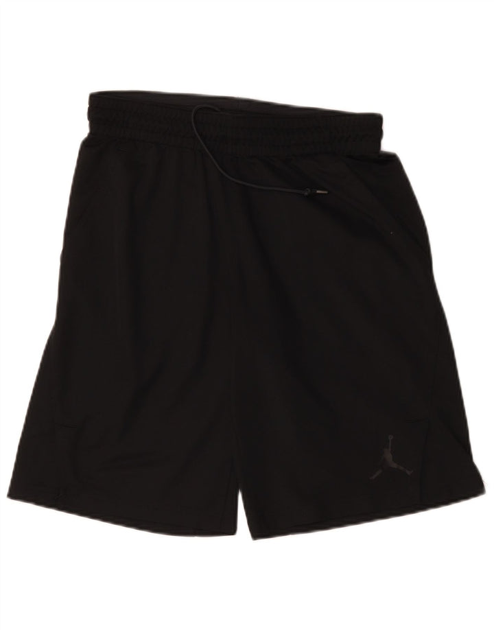 Jordan Pantalones cortos deportivos Dri Fit Graphic para hombre Poliéster negro mediano