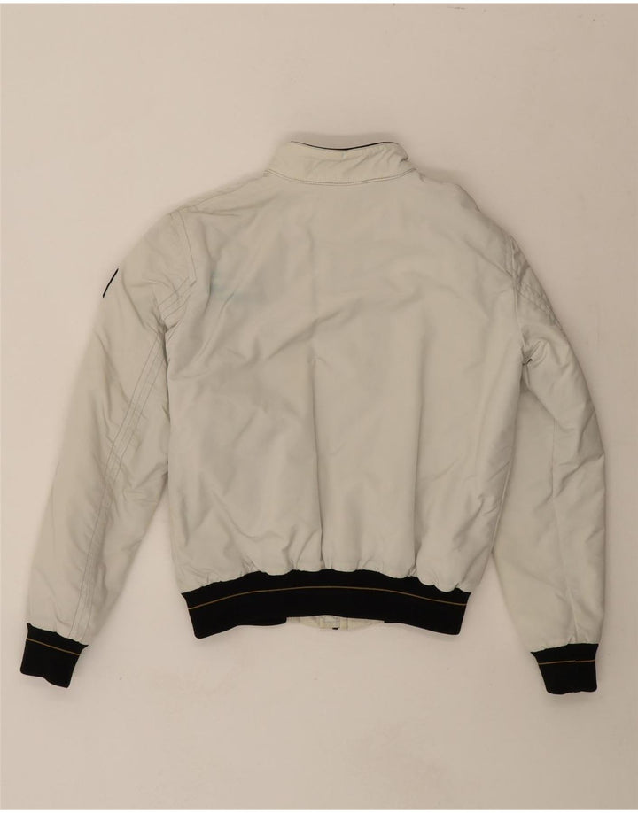 REFRIGIWEAR Boys Bomber Jacket 13-14 Years White Nylon Vintage Refrigiwear and Second-Hand Refrigiwear from Messina Hembry 