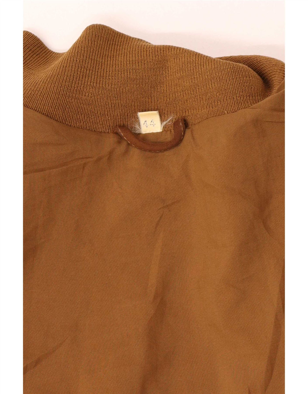 Vintage mujer chaqueta bomber de ante de gran tamaño IT 44 Beige medio