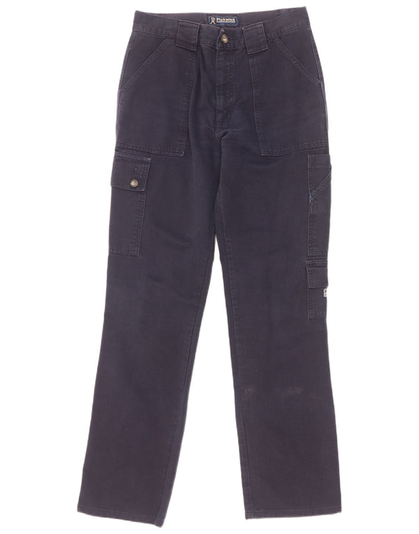 Pickwick Pantalones rectos de pana para hombre W32 L32 Algodón azul marino