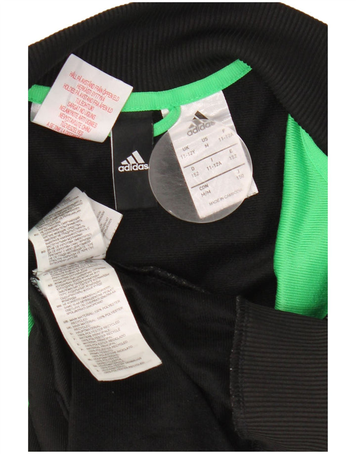 Adidas - Chaqueta de chándal para niño, 11-12 años, color negro, poliéster