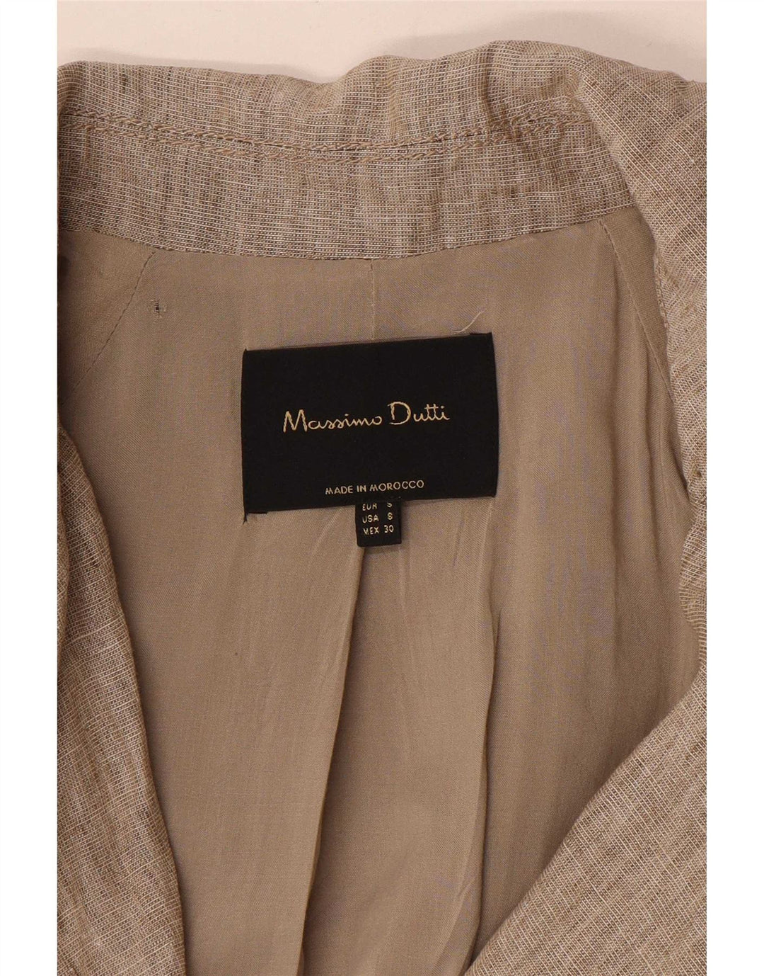 Massimo Dutti Gabardina Mujer UK 10 Small Beige