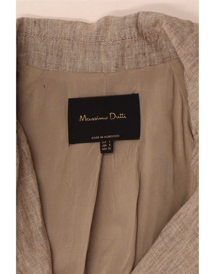Massimo Dutti Gabardina Mujer UK 10 Small Beige