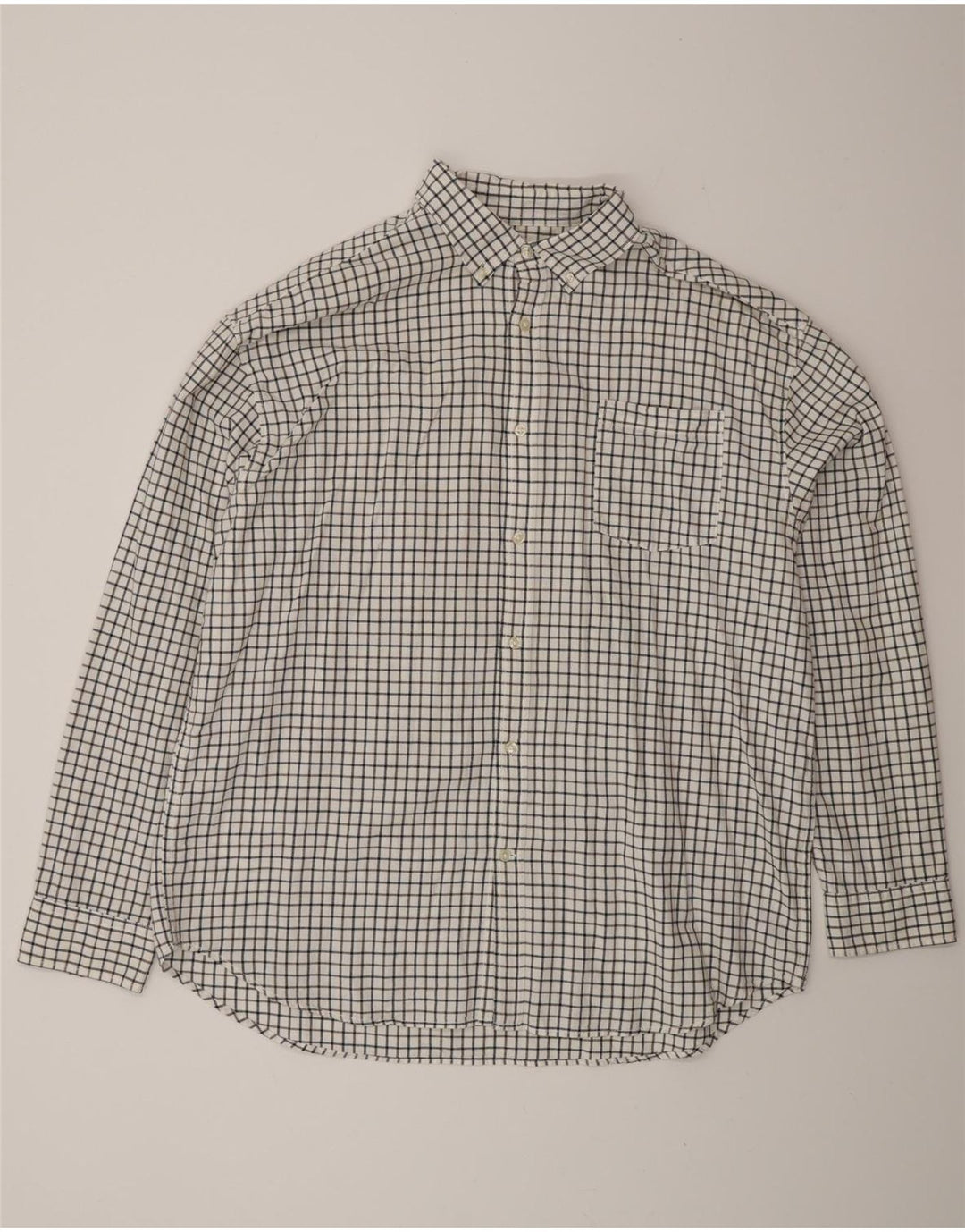 Jack & Jones Camisa para hombre 2XL Algodón a cuadros blanco