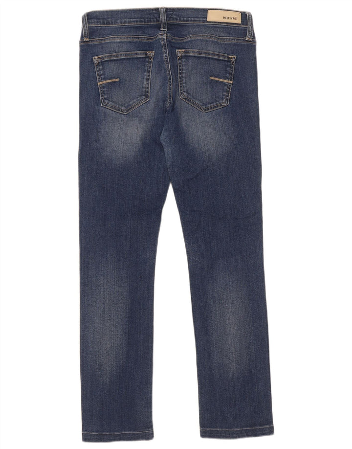 Meltin' Pot Vaqueros rectos para mujer W32 L28 Algodón azul