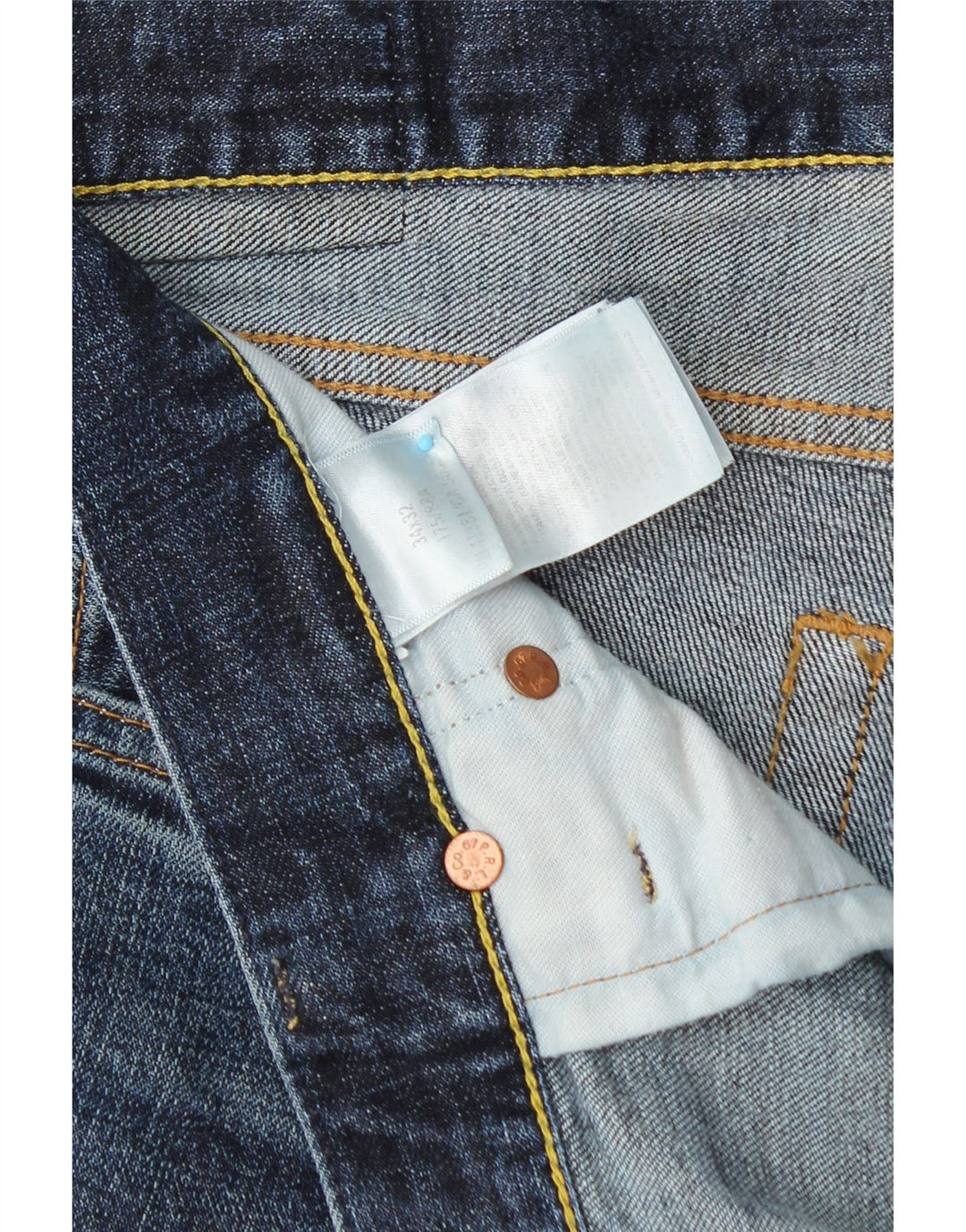 POLO RALPH LAUREN Vaqueros ajustados para hombre W34 L32 Algodón azul