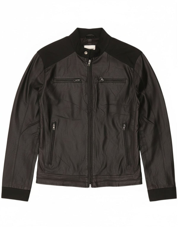 Chaqueta Bomber Gas Mujer IT 52 XL Poliéster Color Block Negro