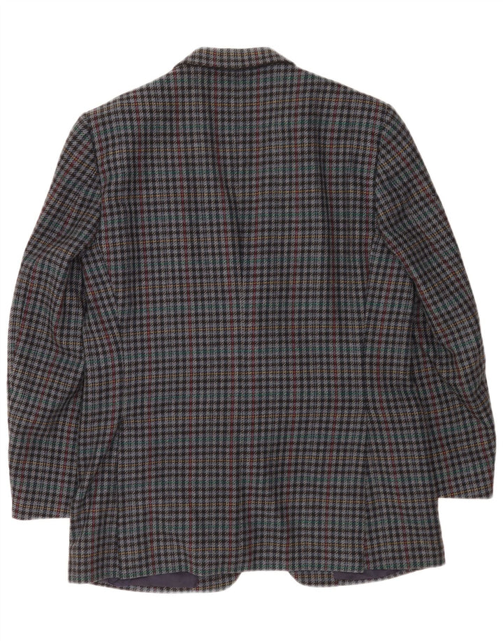 Ermenegildo Zegna Chaqueta tipo blazer de 2 botones para hombre UK 38 Azul medio Pata de gallo