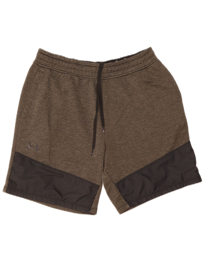 Under Armour Pantalones cortos deportivos para hombre, color gris grande, color block