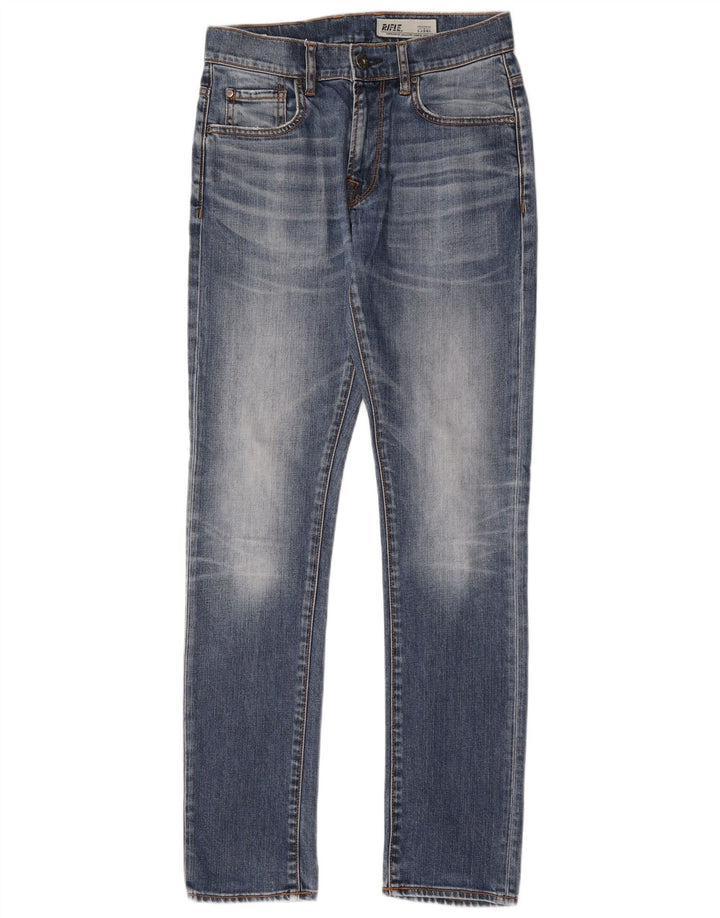 Vaqueros ajustados para mujer Rifle W30 L32 Algodón azul