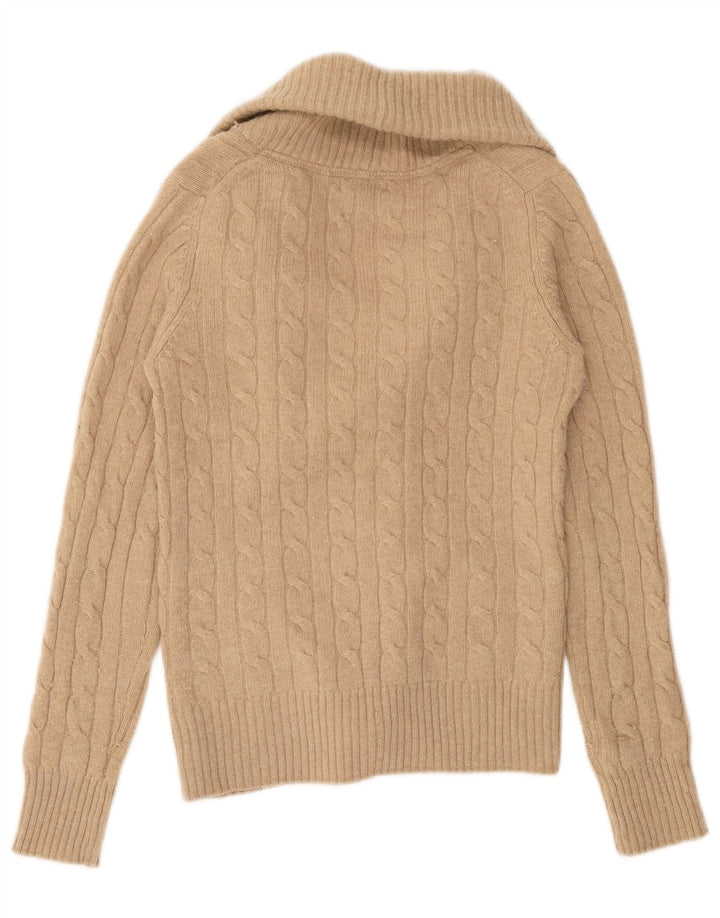 Massimo Dutti Cárdigan Mujer UK 42 Lana Marrón Medio