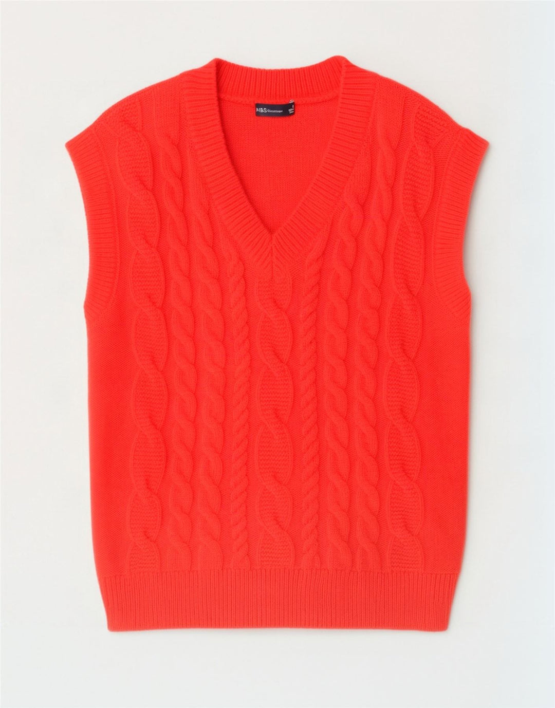 Marks & Spencer Camiseta sin mangas para mujer UK 40 Acrílico naranja mediano