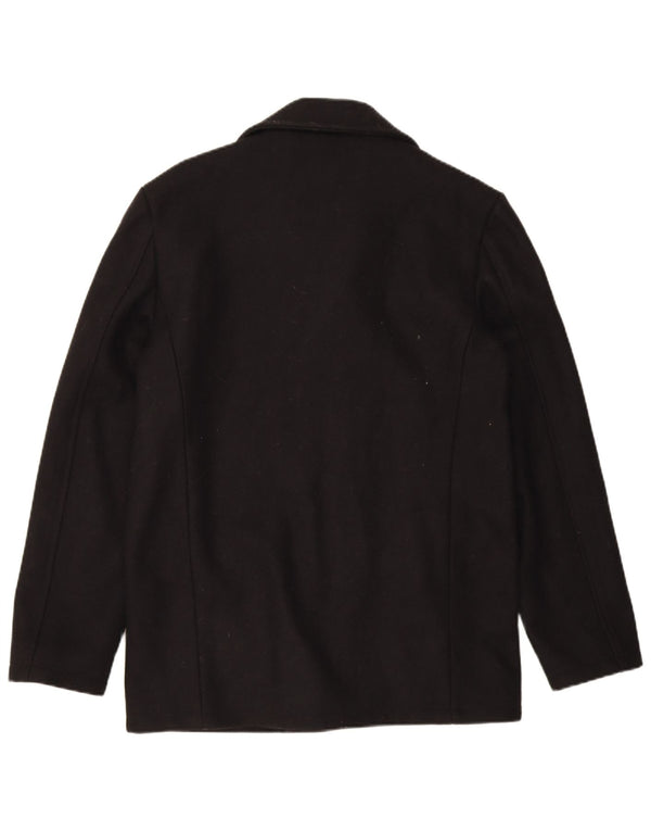 Jack Wills Chaqueta tipo blazer de 3 botones para hombre UK 36 Small Black Wool