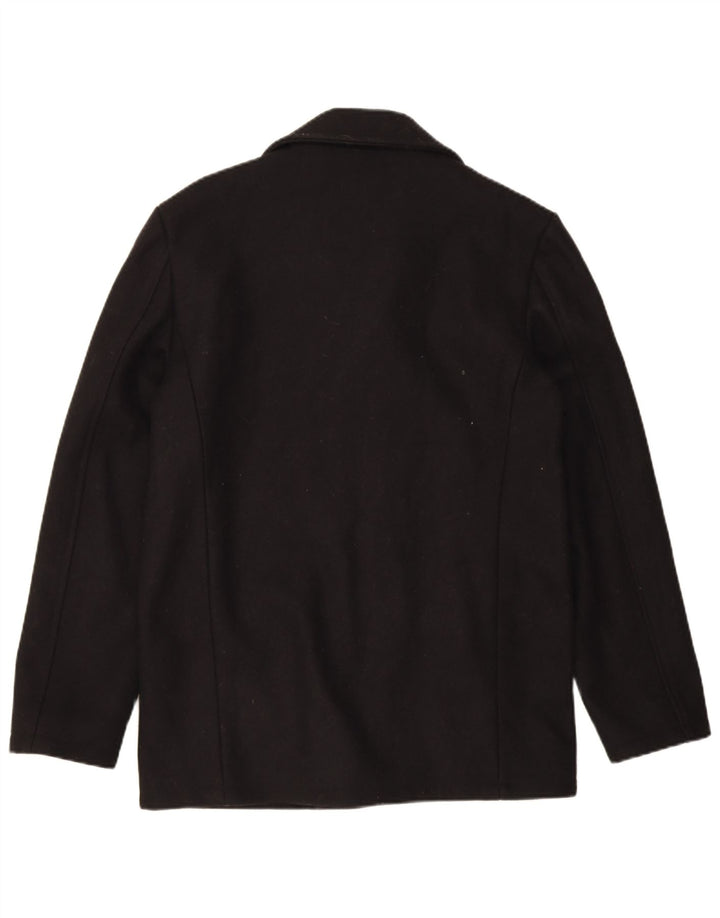 Jack Wills Chaqueta tipo blazer de 3 botones para hombre UK 36 Small Black Wool