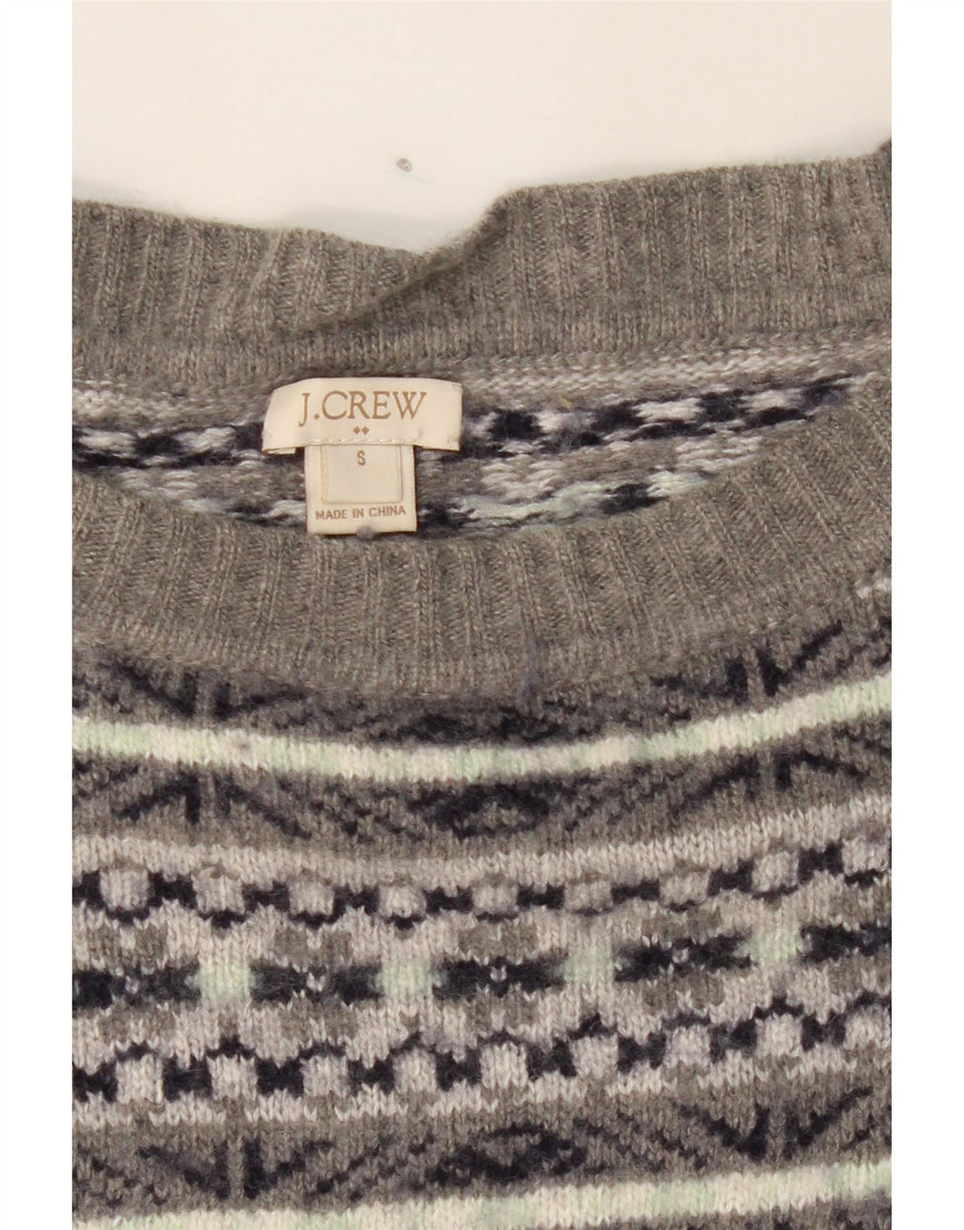 J. CREW Womens Oversized Boat Neck Jumper Sweater UK 10 Small Grey Vintage J. Crew and Second-Hand J. Crew from Messina Hembry 