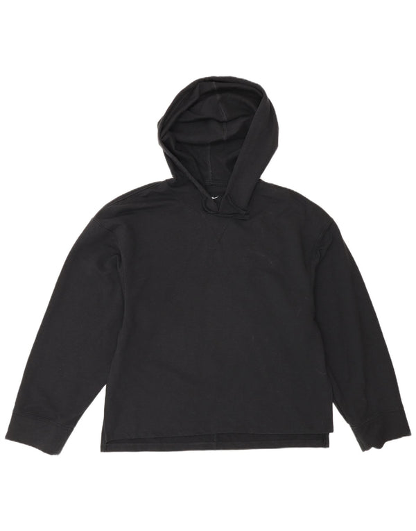 Nike Mujer Yoga Relaxed Fit Sudadera con capucha Jumper UK 6 XS Negro Poliéster