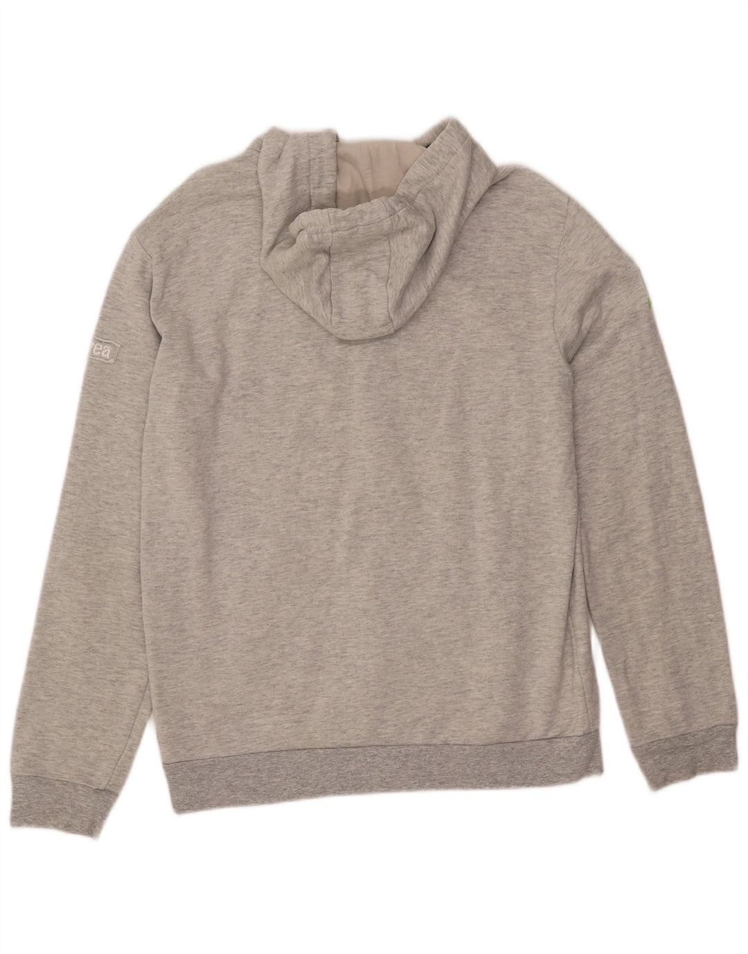 ERREA Sudadera con capucha y cremallera para mujer XL Algodón gris