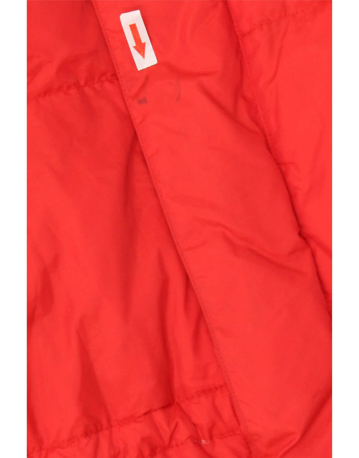 Kejo Chaqueta acolchada con capucha para hombre UK 36 Small Red Nylon