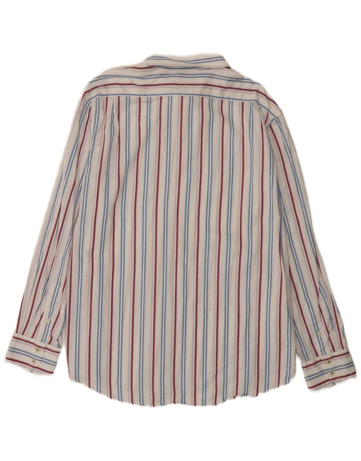 Ben Sherman Camisa para hombre 2XL Algodón a rayas blancas