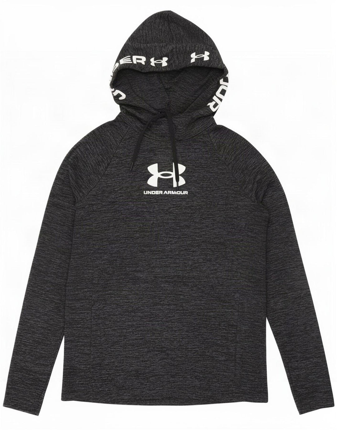 Under Armour Camiseta gráfica de manga larga con flecos en gris medio para hombre