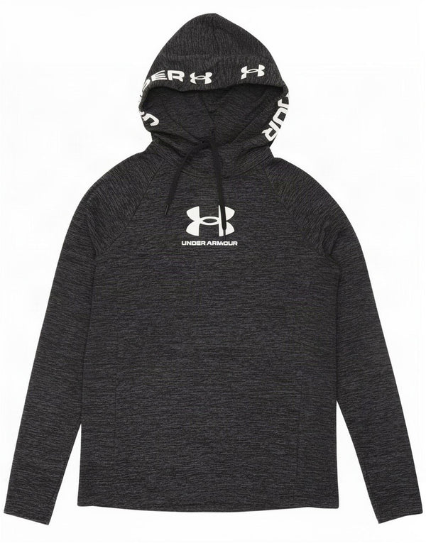 Under Armour Camiseta gráfica de manga larga con flecos en gris medio para hombre