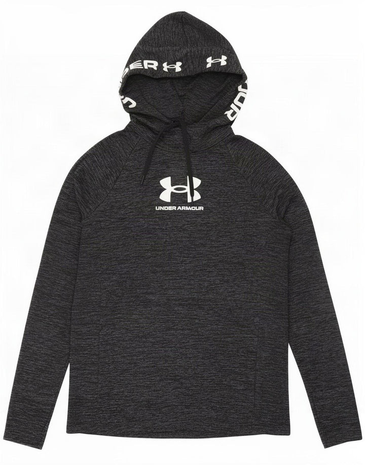 Under Armour Camiseta gráfica de manga larga con flecos en gris medio para hombre