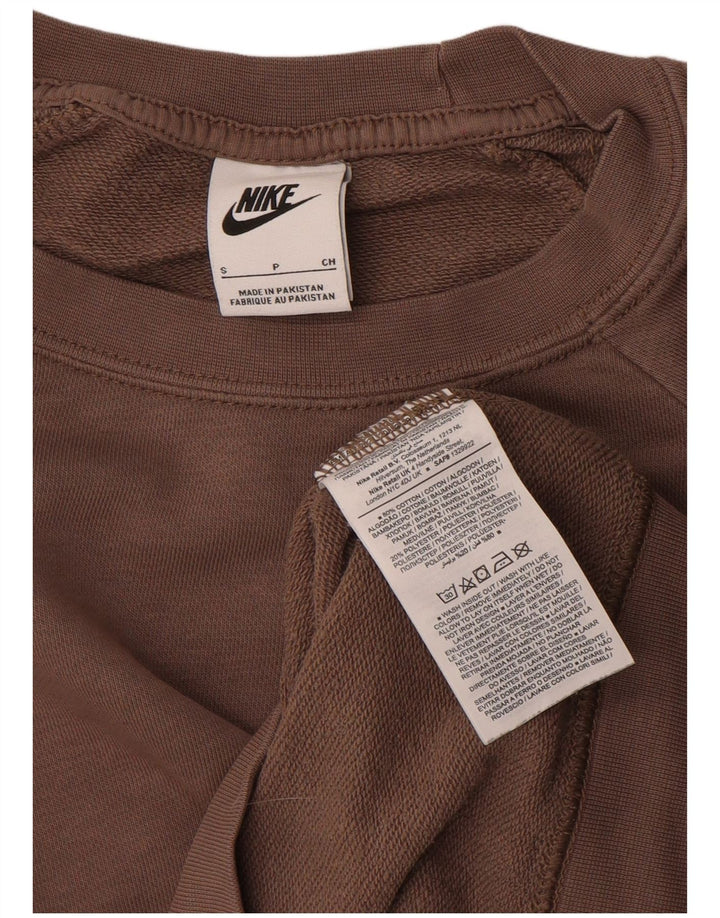 Nike - Sudadera extragrande para mujer, talla 10, algodón marrón pequeño