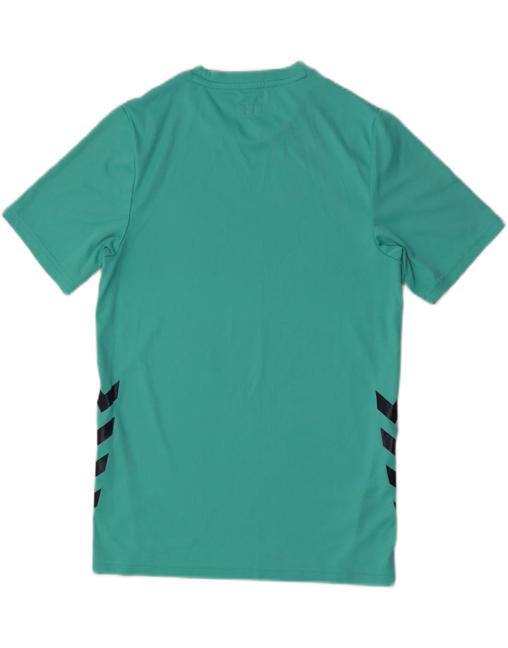 Hummel Hombre Camiseta Gráfica Top Pequeño Verde