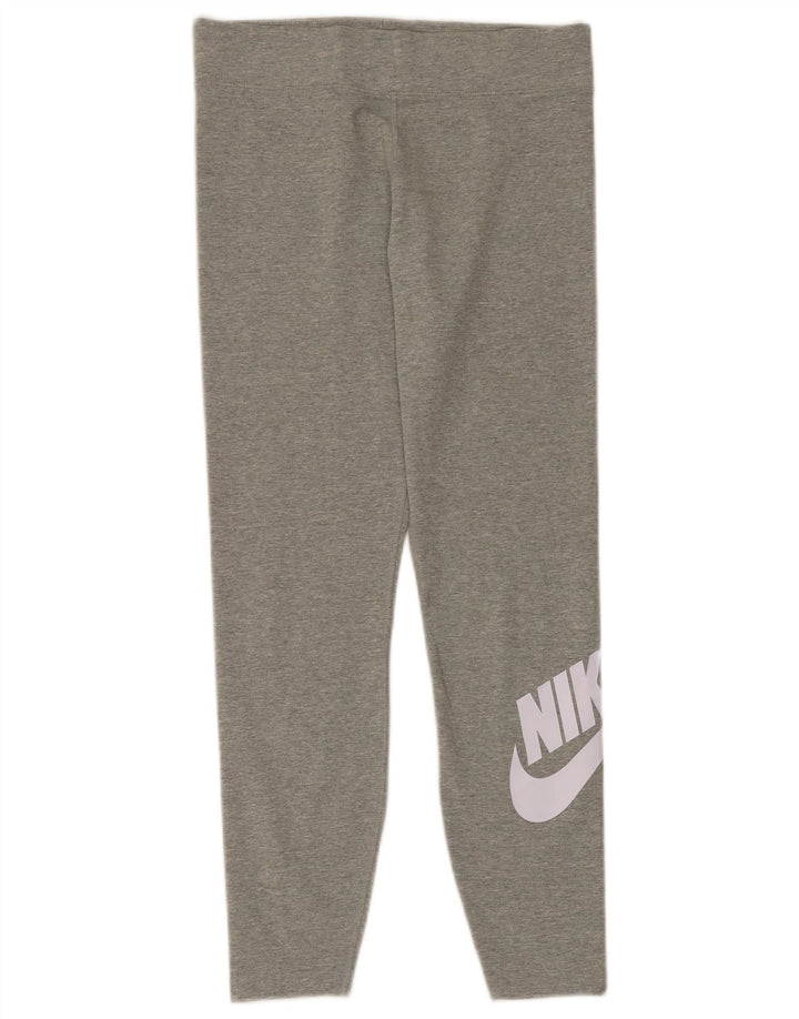 Nike - Leggings gráficos para mujer (talla 40), algodón gris grande