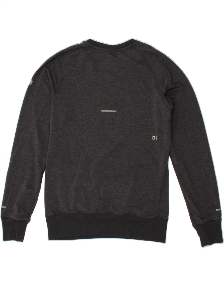 ASICS Womens Sweatshirt Jumper UK 10 Small Grey Cotton Vintage Asics and Second-Hand Asics from Messina Hembry 
