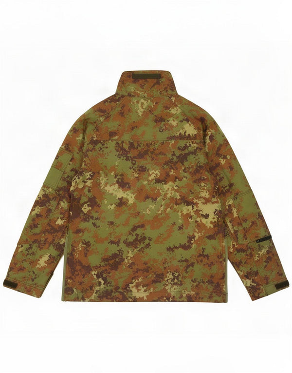 Chaqueta militar utilitaria vintage para hombre IT 52 XL Poliamida camuflaje verde
