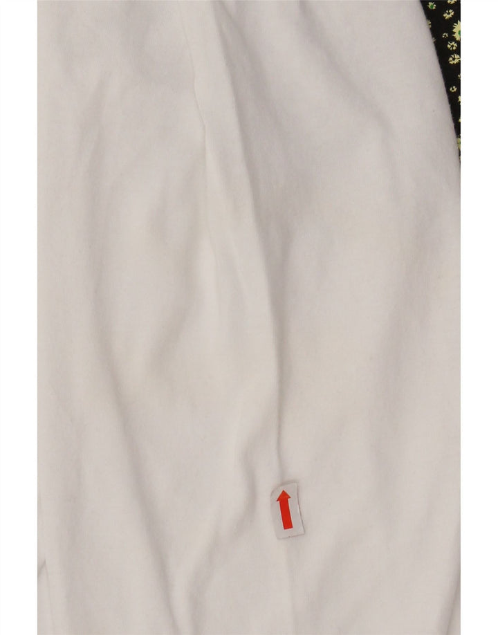 LEVI'S Mens Relaxed Graphic Top Manga Larga Algodón Blanco Medio