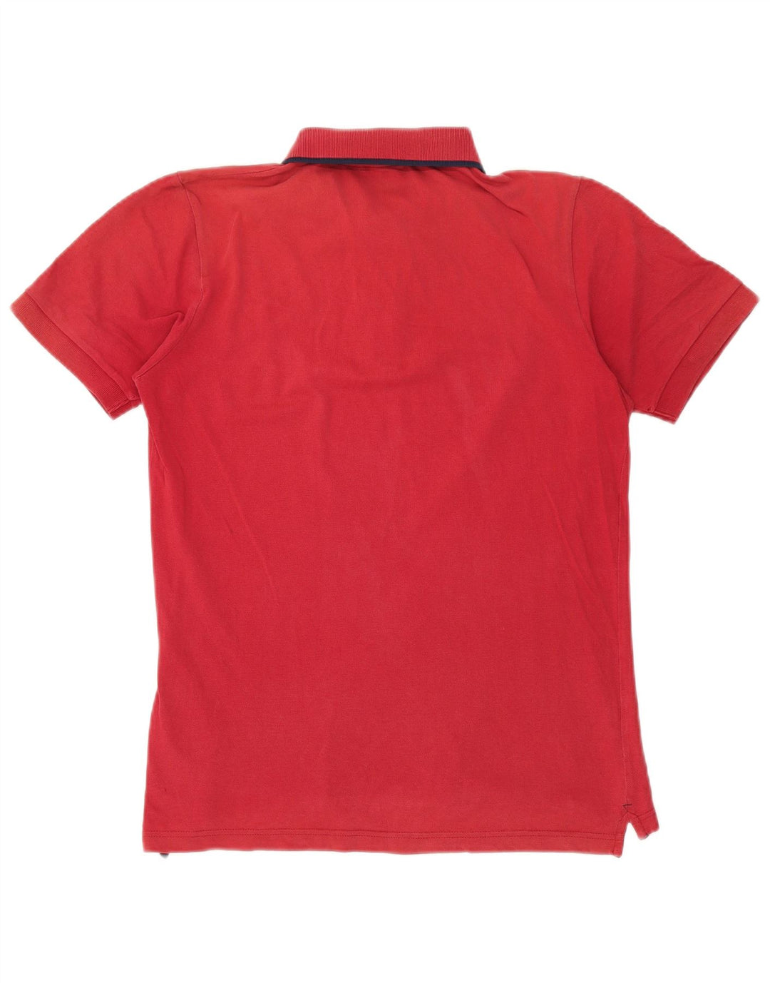 SCHOTT Polo para hombre grande rojo algodón