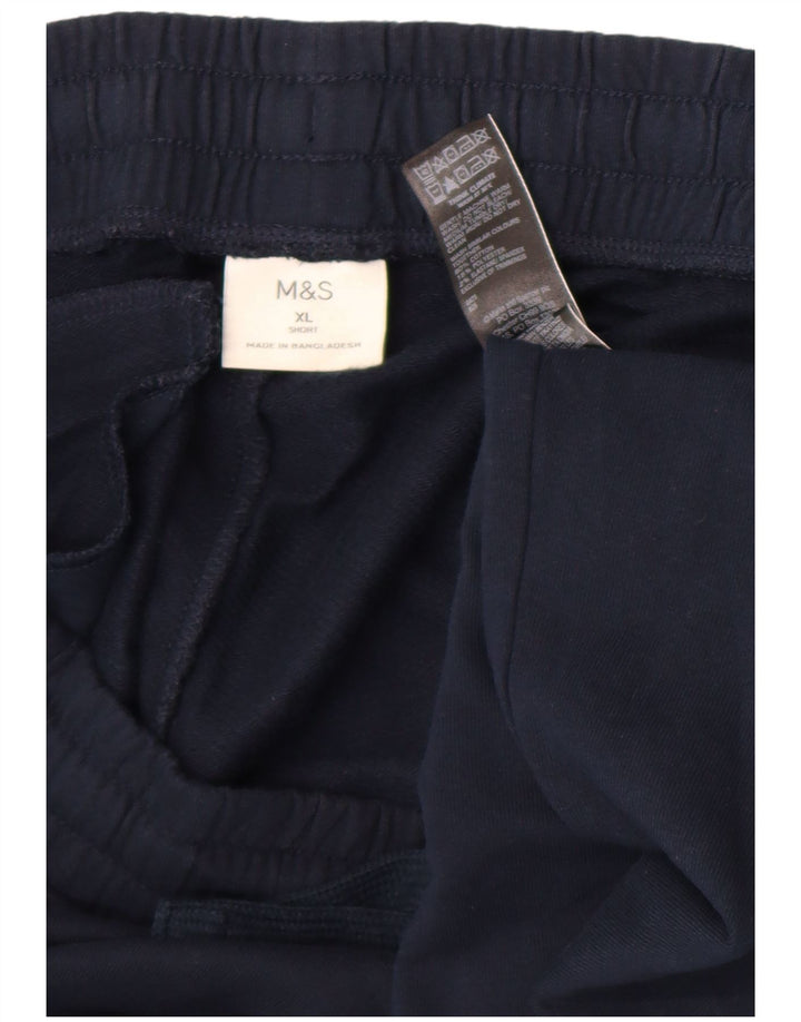 Marks & Spencer Pantalones de Chándal para Hombre XL Azul Marino Algodón