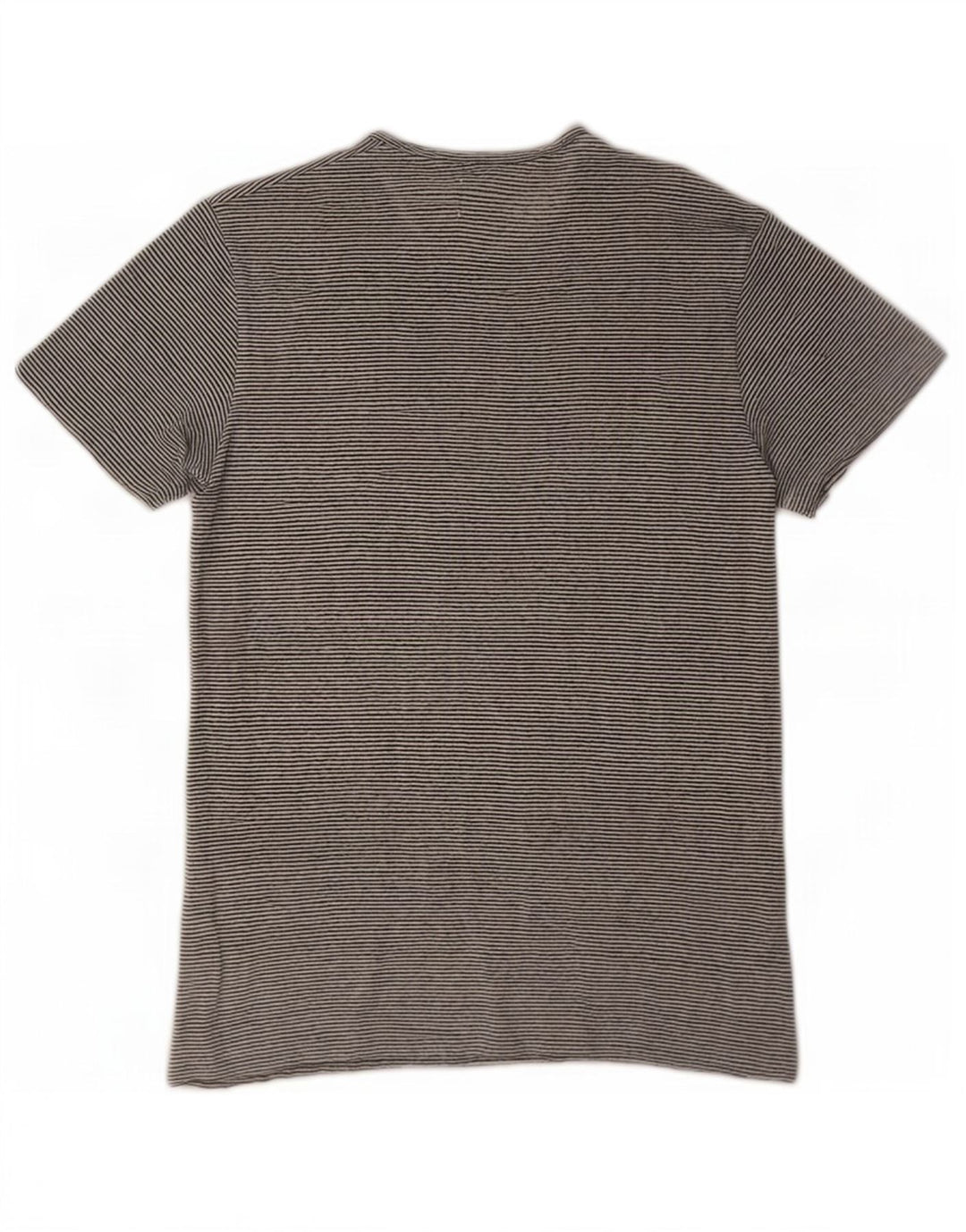 Zara Hombre Camiseta Top Small Blanco Rayas Lino
