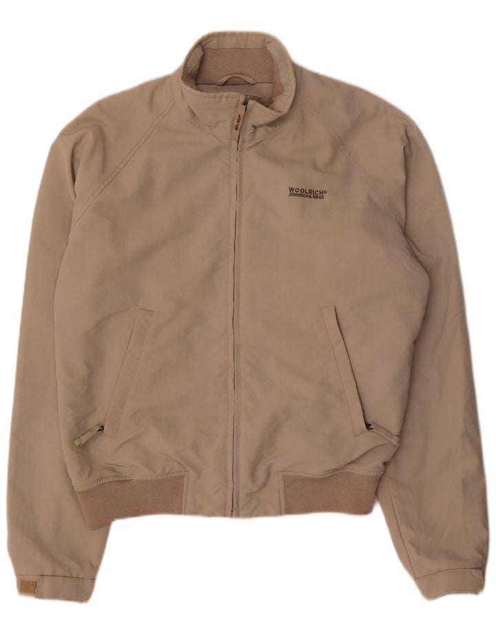 Woolrich Chaqueta Bomber para Hombre UK 38 Medium Beige Nylon
