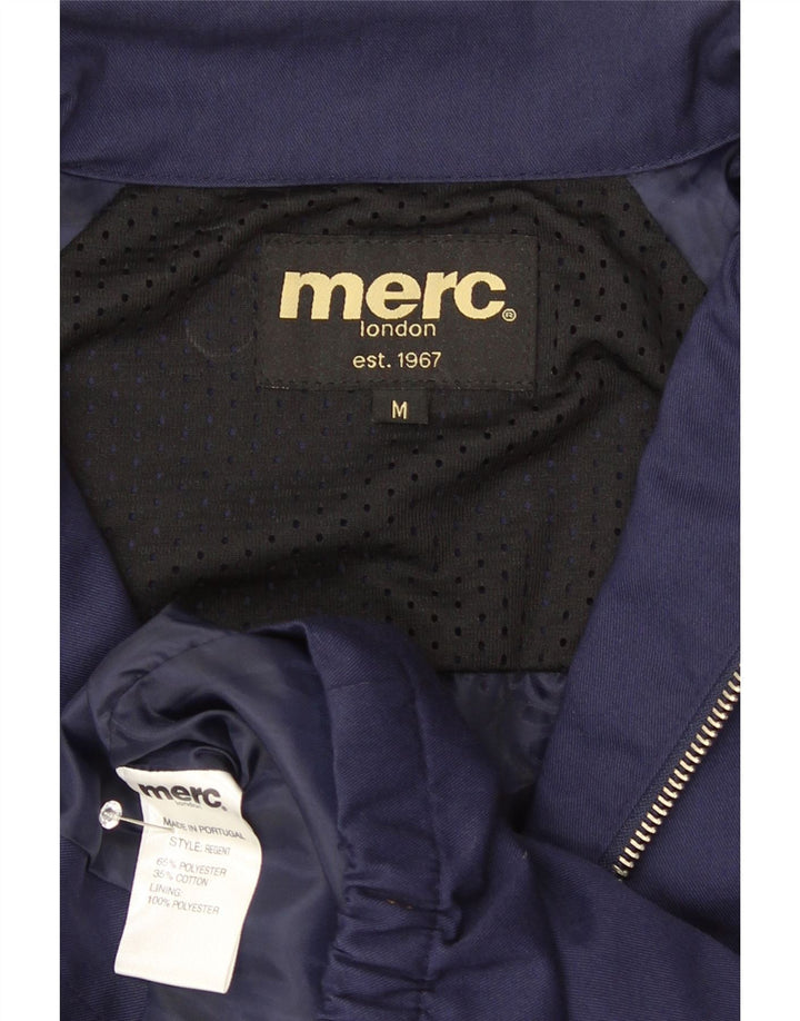 Merc Chaqueta Bomber para Hombre UK 38 Mediana Azul Marino Poliéster