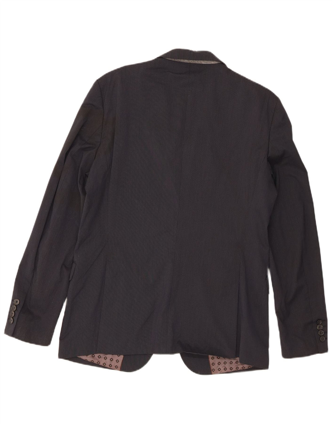 Zara Chaqueta tipo blazer de 2 botones para hombre EU 52 Grande Azul marino a rayas