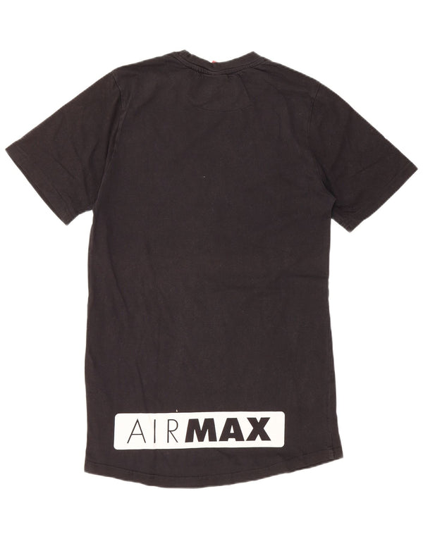 Nike Mens Air Max Graphic Camiseta Top Pequeño Algodón Negro