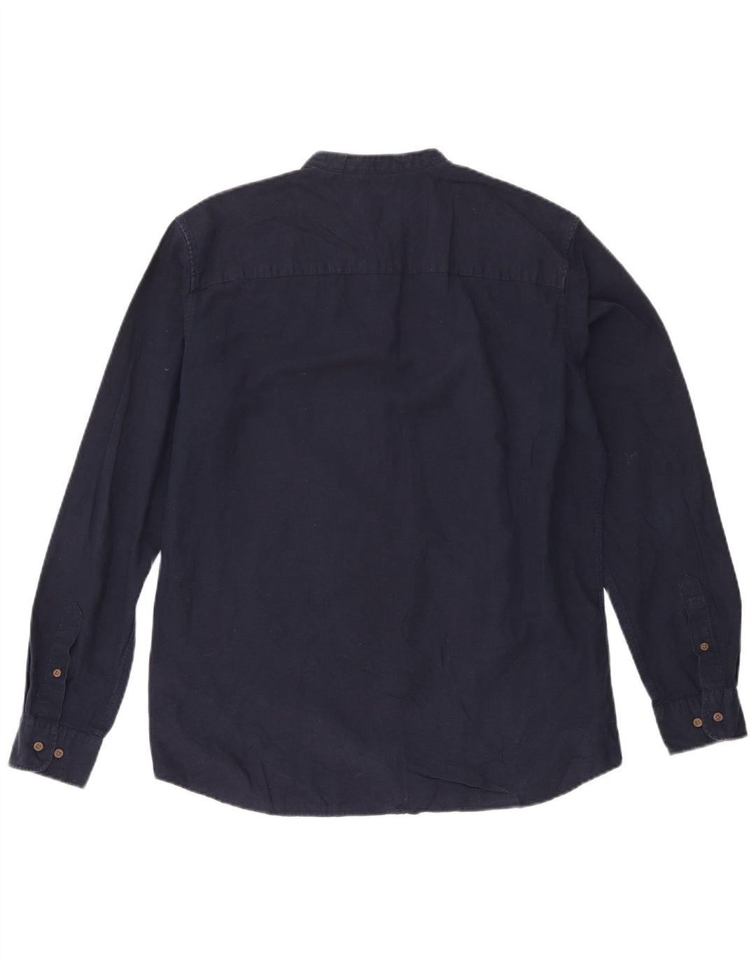 Jack & Jones Camisa tipo jersey de corte slim para hombre, tamaño grande, algodón azul marino